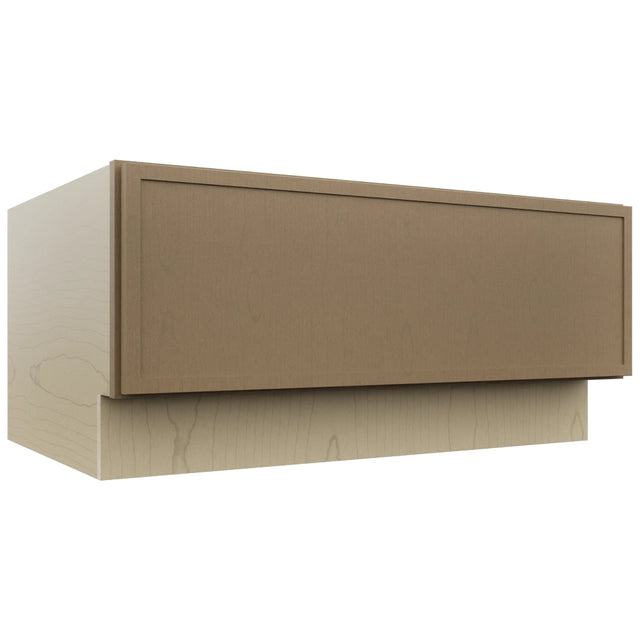 Fabuwood Luna Truffle DBS36 Base Bench Seat Cabinet, Front View