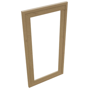 Fabuwood Luna Truffle DS DFGD2430 Wall Prepped Door, Top View