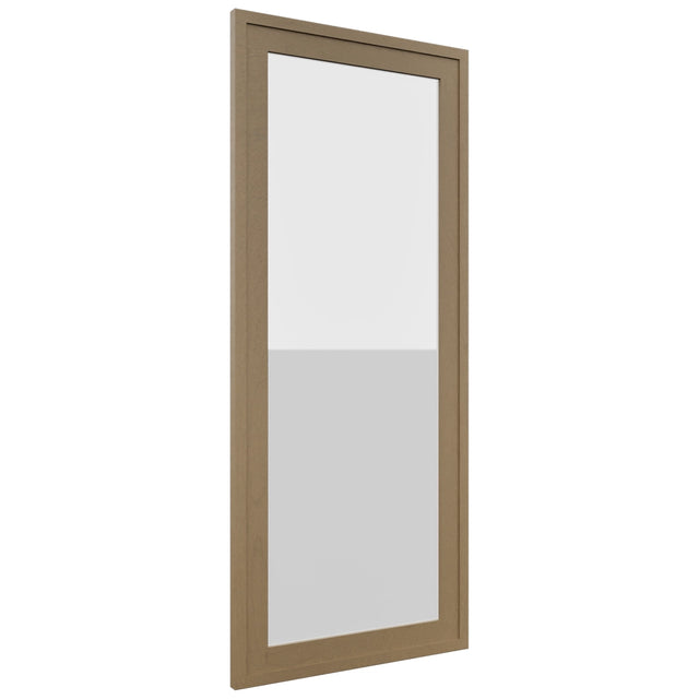 Fabuwood Luna Truffle DS GDW1842 Wall Glass Door, Front View
