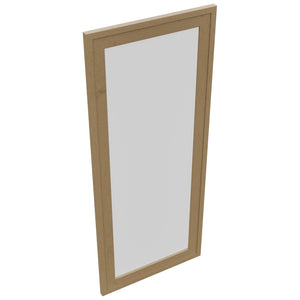 Fabuwood Luna Truffle DS GDW1842 Wall Glass Door, Top View