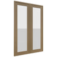 Fabuwood Luna Truffle DS GDW2436 Wall Glass Door, Front View