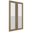 Fabuwood Luna Truffle DS GDW2442 Wall Glass Door, Front View