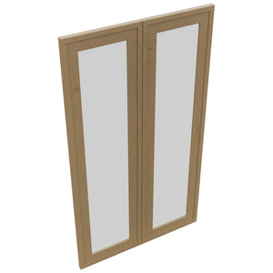 Fabuwood Luna Truffle DS GDW2442 Wall Glass Door, Top View