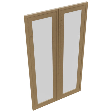 Fabuwood Luna Truffle DS GDW2442 Wall Glass Door, Top View
