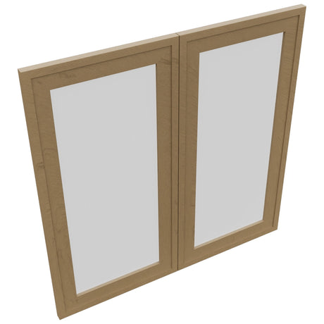 Fabuwood Luna Truffle DS GDW3030 Wall Glass Door, Top View