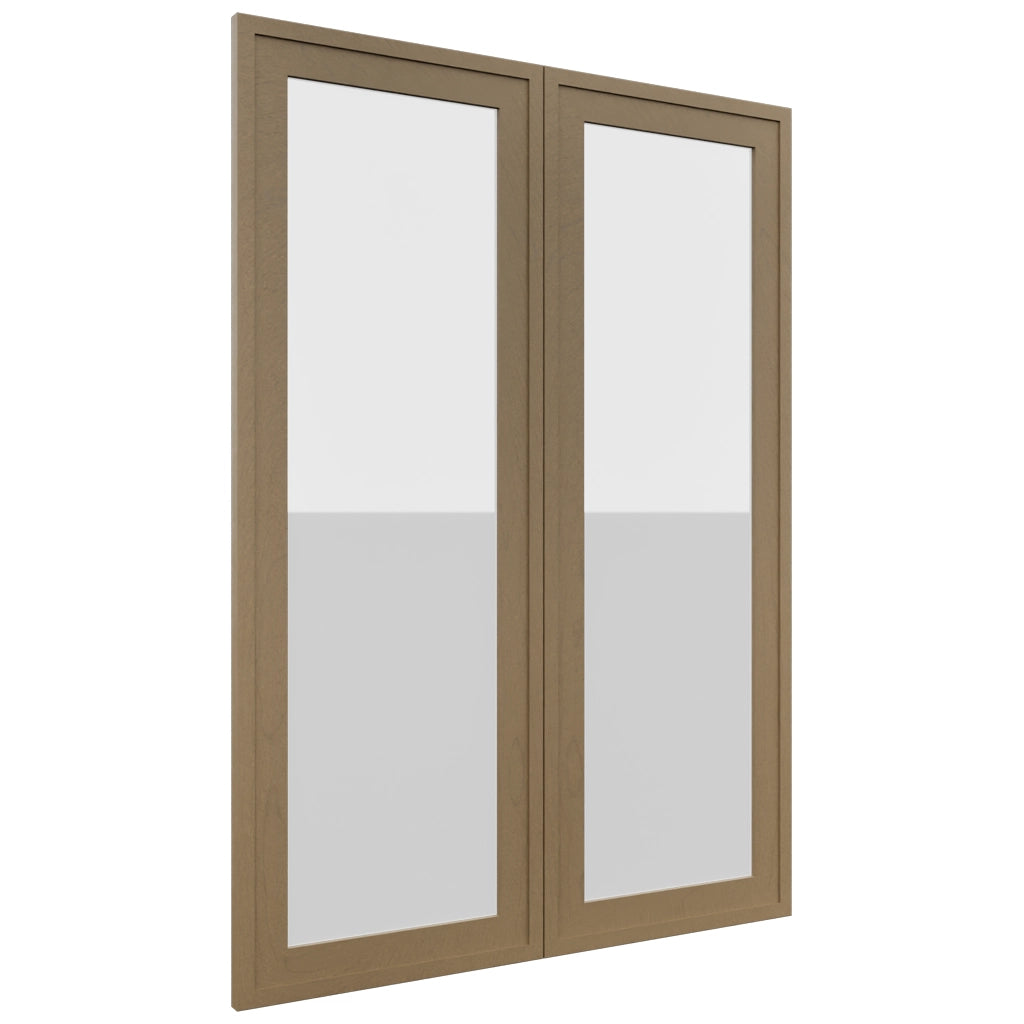 Fabuwood Luna Truffle DS GDW3042 Wall Glass Door, Front View