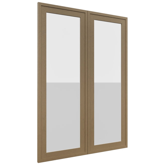Fabuwood Luna Truffle DS GDW3042 Wall Glass Door, Front View