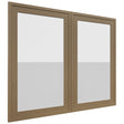 Fabuwood Luna Truffle DS GDW3630 Wall Glass Door, Front View