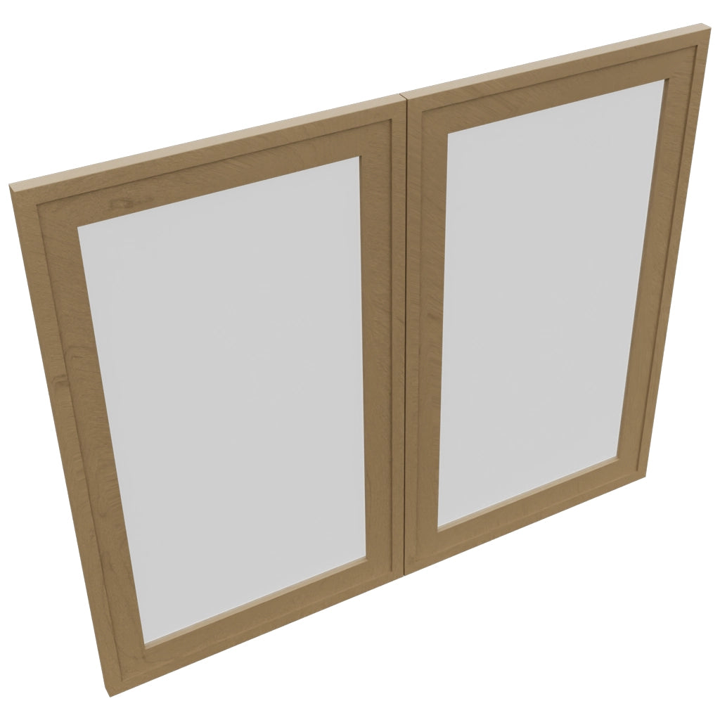 Fabuwood Luna Truffle DS GDW3630 Wall Glass Door, Top View