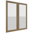 Fabuwood Luna Truffle DS GDW3642 Wall Glass Door, Front View