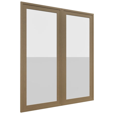 Fabuwood Luna Truffle DS GDW3642 Wall Glass Door, Front View
