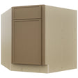 Fabuwood Luna Truffle DSB36 Base Corner Diagonal Sink Cabinet, Front View