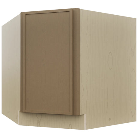 Fabuwood Luna Truffle DSB36FD Base Corner Diagonal Sink Cabinet, Front View