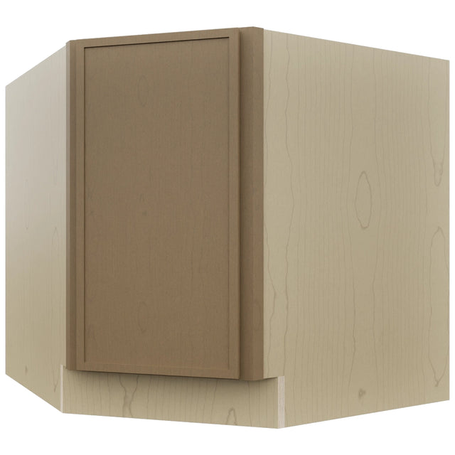 Fabuwood Luna Truffle DSB36FD Base Corner Diagonal Sink Cabinet, Front View