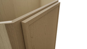 Fabuwood Luna Truffle DSB36FD Base Corner Diagonal Sink Cabinet, Detail View