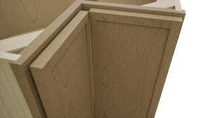Fabuwood Luna Truffle ERB33 Base Corner Easy Reach Cabinet, Detail View