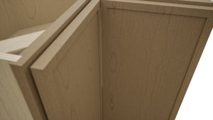Fabuwood Luna Truffle ERB36 Base Corner Easy Reach Cabinet, Detail View