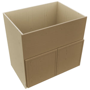 Fabuwood Luna Truffle FS33 Base Farm Sink Cabinet, Top View