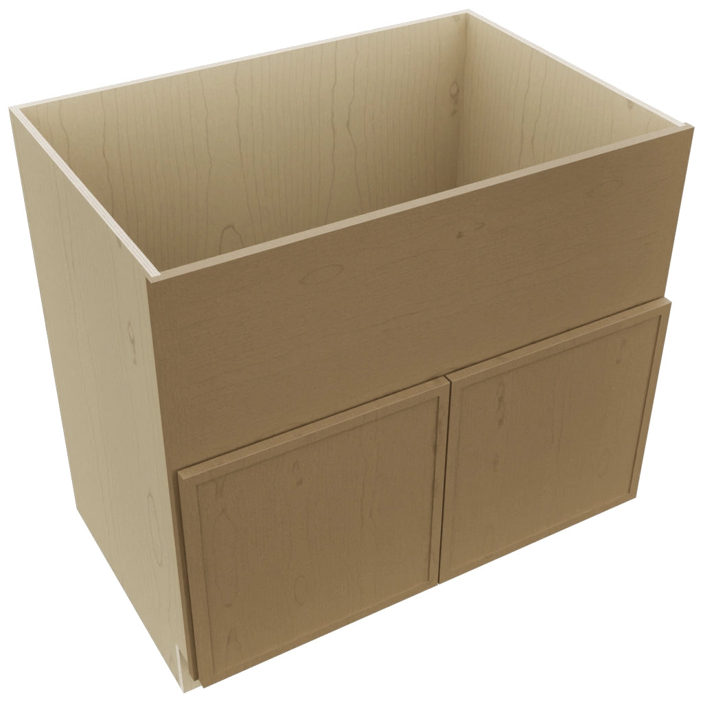 Fabuwood Luna Truffle FS36 Base Farm Sink Cabinet, Top View