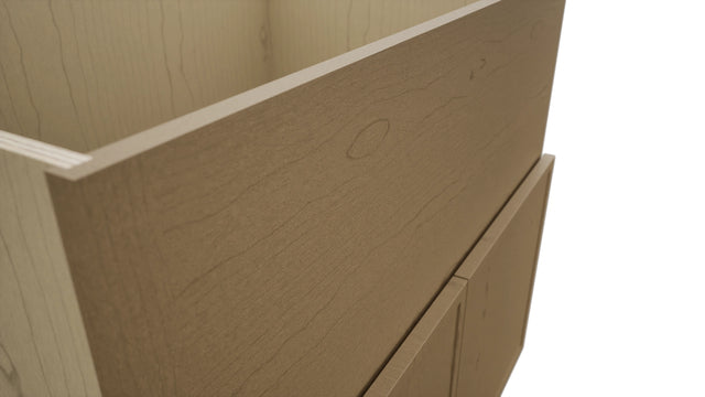 Fabuwood Luna Truffle FS36 Base Farm Sink Cabinet, Detail View
