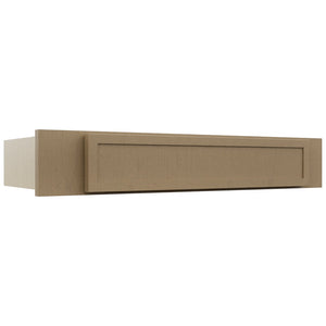 Fabuwood Luna Truffle KD30 Vanity Desk, Front View