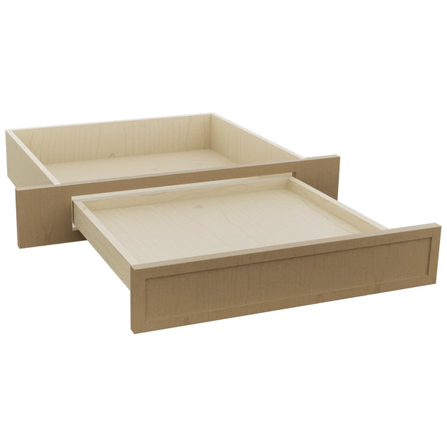 Fabuwood Luna Truffle KD30 Vanity Desk, Open View
