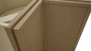 Fabuwood Luna Truffle LSB36 Base Corner Lazy Susan Cabinet, Detail View
