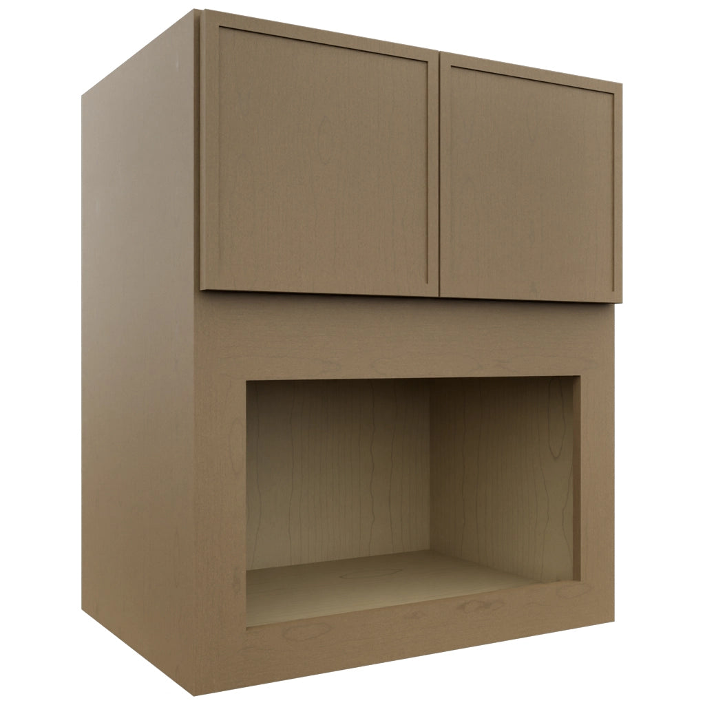 Fabuwood Luna Truffle MC303621 Wall Microwave Cabinet, Front View