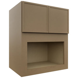 Fabuwood Luna Truffle MC303621 Wall Microwave Cabinet, Front View