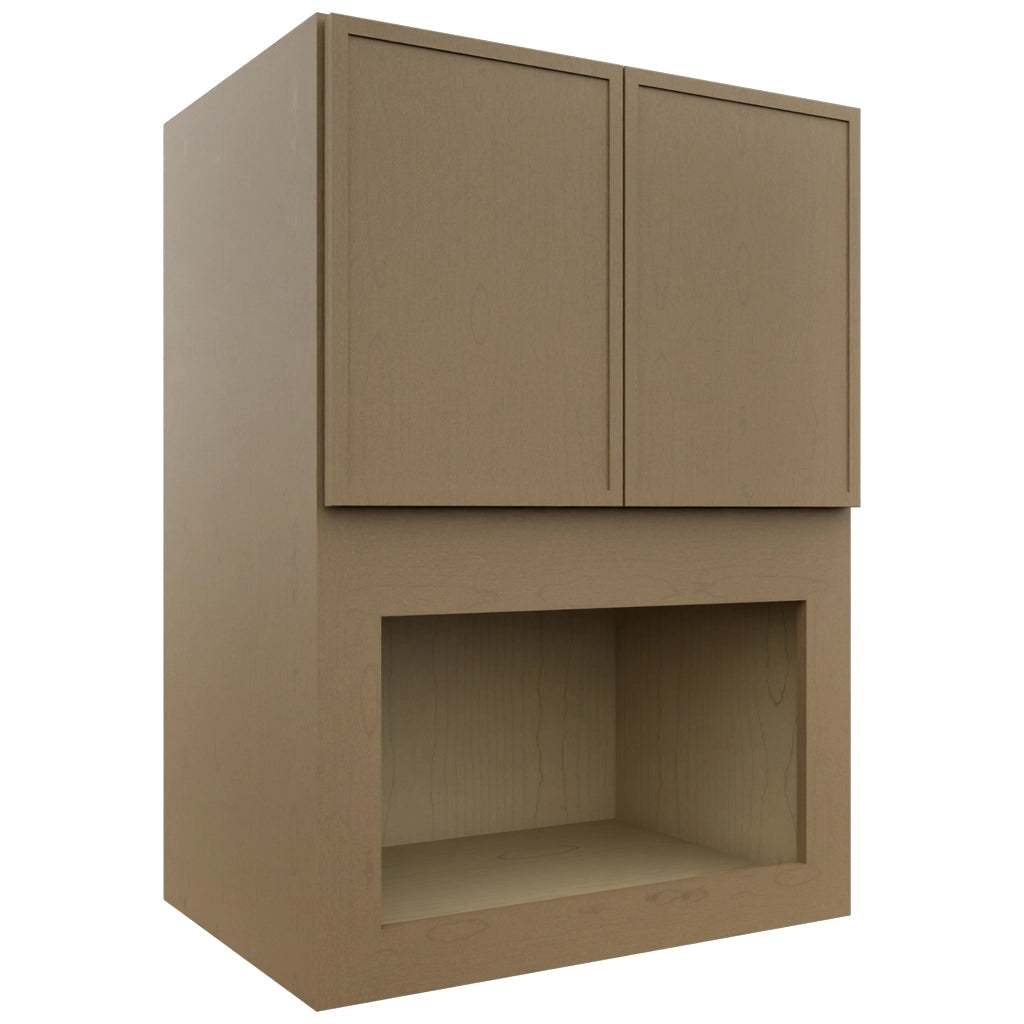 Fabuwood Luna Truffle MC304221 Wall Microwave Cabinet, Front View