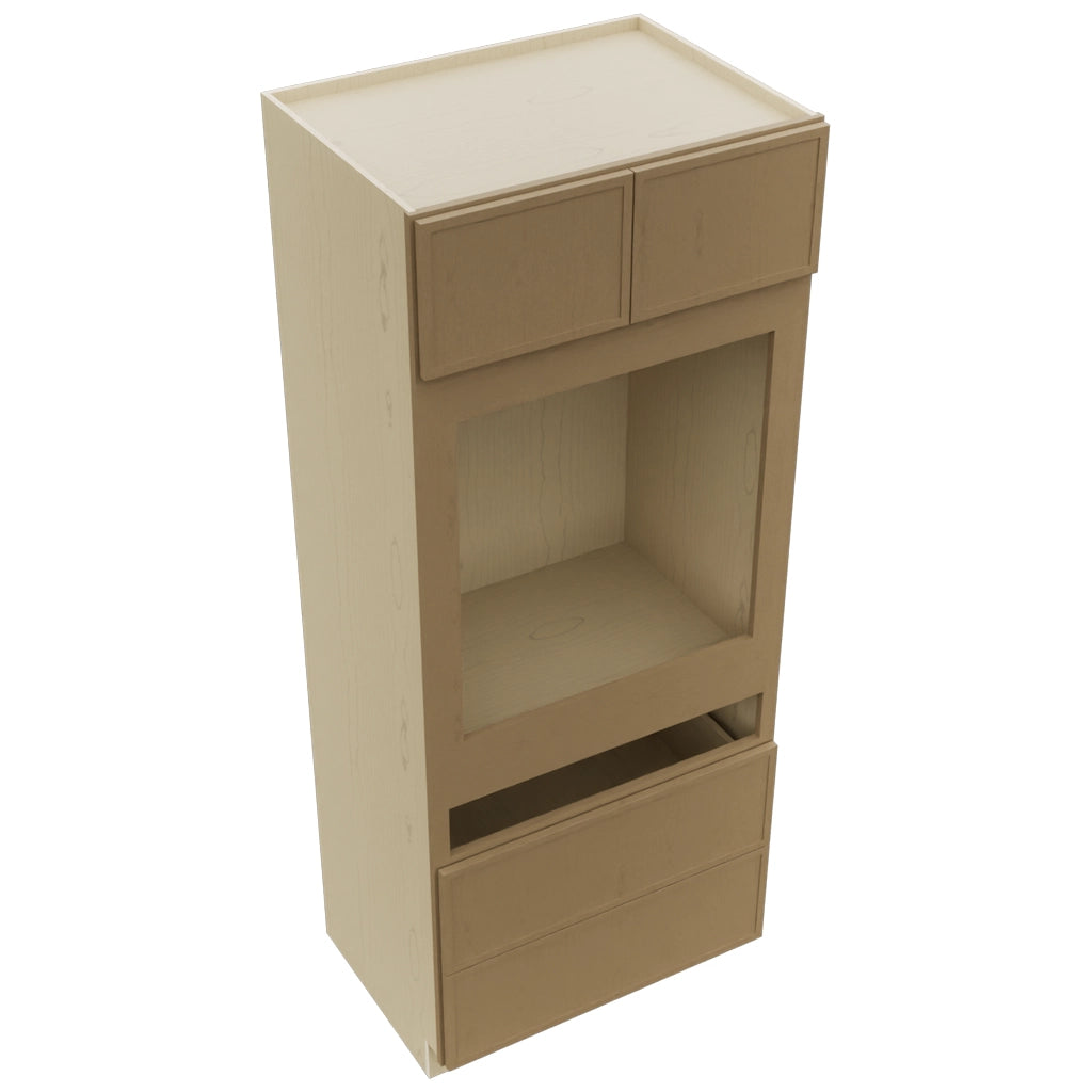Fabuwood Luna Truffle OC3384C Tall Oven Cabinet Combo, Top View