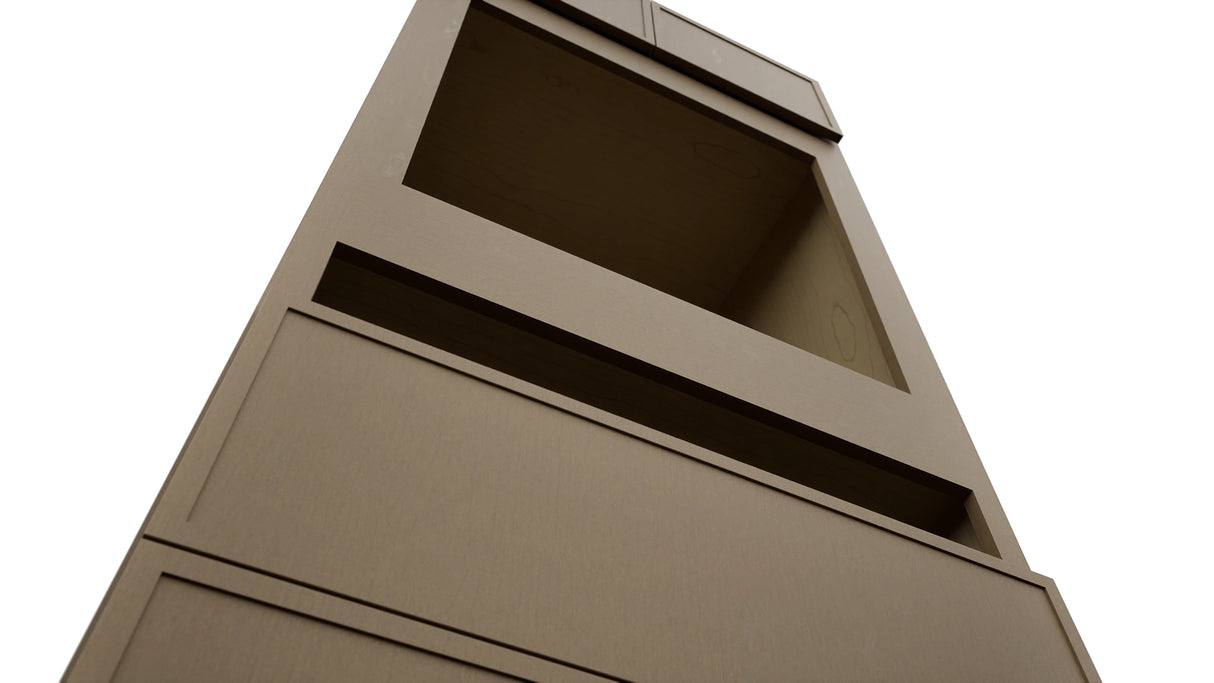 Fabuwood Luna Truffle OC3384C Tall Oven Cabinet Combo, Detail View
