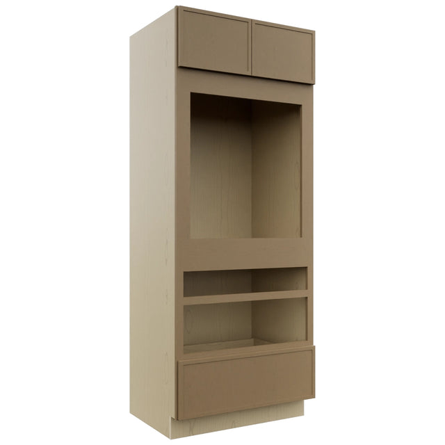 Fabuwood Luna Truffle OC3384D Tall Oven Cabinet Double, Front View