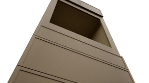 Fabuwood Luna Truffle OC3384S Tall Oven Cabinet Single, Detail View