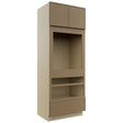 Fabuwood Luna Truffle OC3390D Tall Oven Cabinet Double, Front View