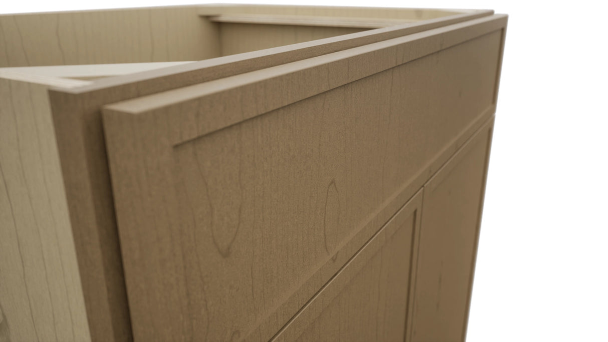 Fabuwood Luna Truffle SB33SDF Base Sink Cabinet, Detail View