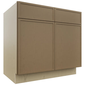 Fabuwood Luna Truffle SB36 Base Sink Cabinet, Front View