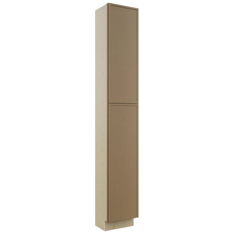 Fabuwood Luna Truffle TP151296 Tall Pantry Cabinet, Front View