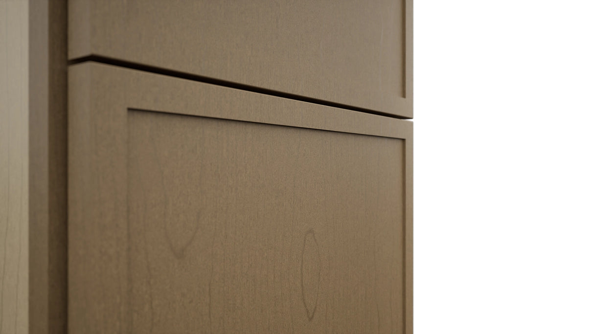 Fabuwood Luna Truffle TP151296 Tall Pantry Cabinet, Detail View