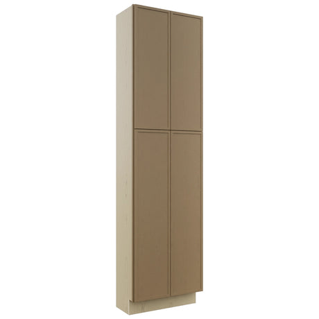 Fabuwood Luna Truffle TP241290 Tall Pantry Cabinet, Front View