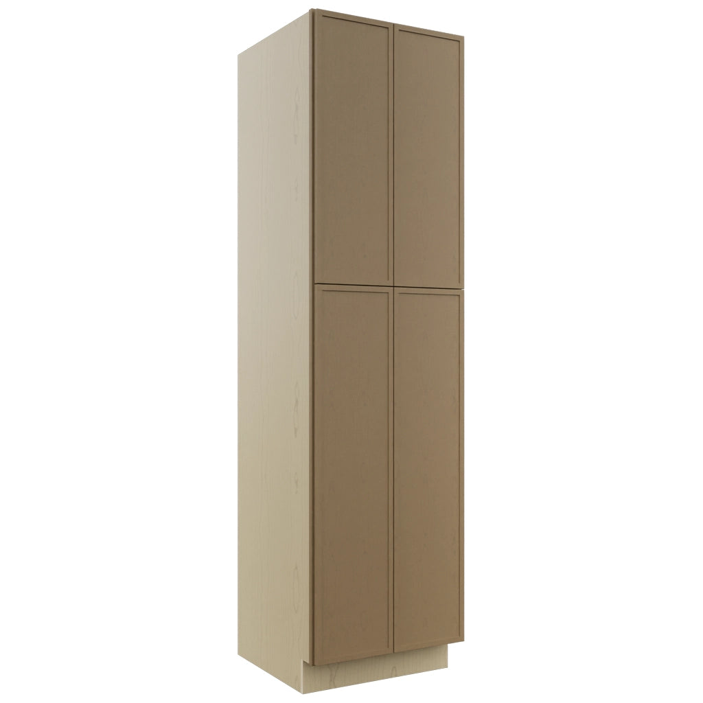 Fabuwood Luna Truffle TP242490 Tall Pantry Cabinet, Front View