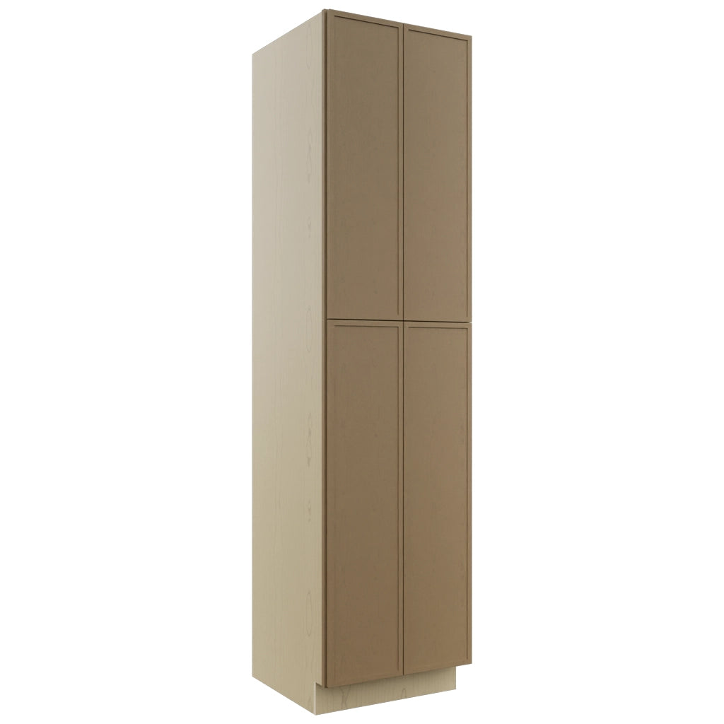 Fabuwood Luna Truffle TP242496 Tall Pantry Cabinet, Front View