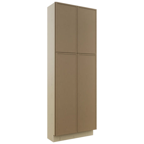 Fabuwood Luna Truffle TP301284 Tall Pantry Cabinet, Front View