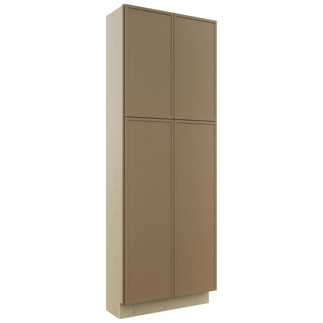 Fabuwood Luna Truffle TP301284 Tall Pantry Cabinet, Front View