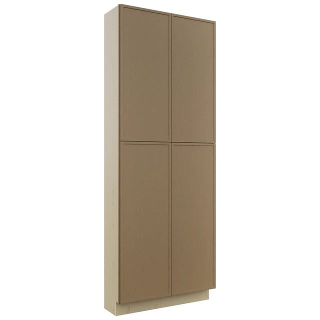 Fabuwood Luna Truffle TP361296 Tall Pantry Cabinet, Front View