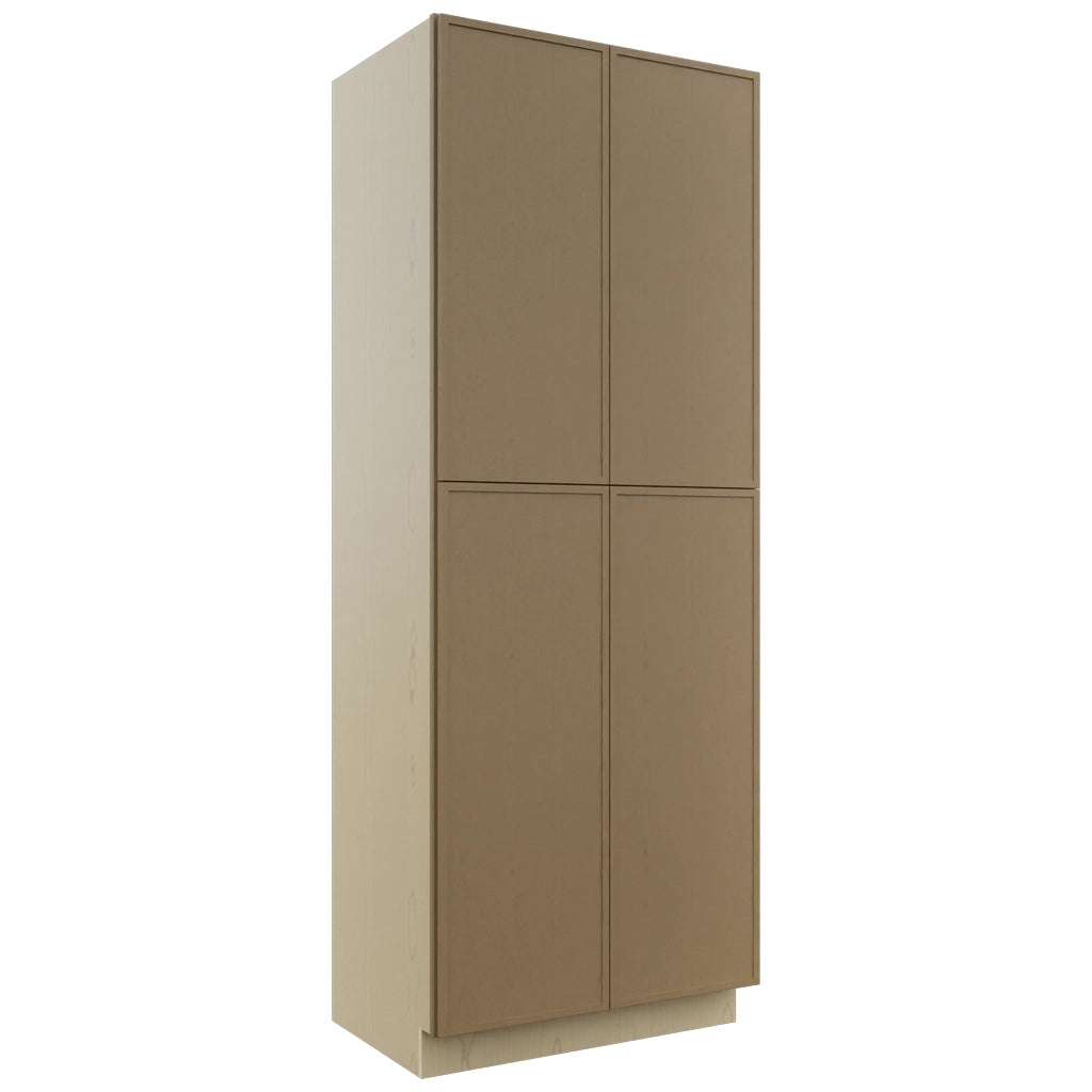 Fabuwood Luna Truffle TP362496 Tall Pantry Cabinet, Front View