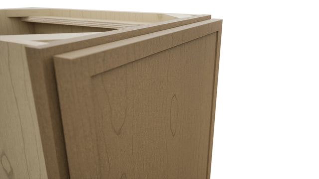 Fabuwood Luna Truffle VB15FD Vanity Base Full Height Cabinet, Detail View