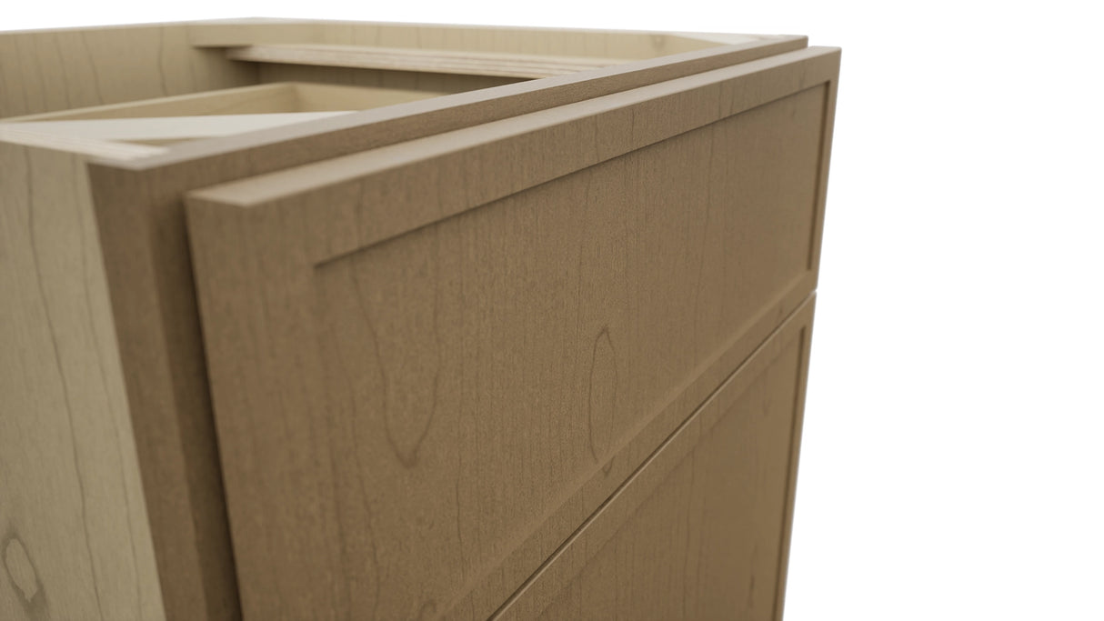 Fabuwood Luna Truffle VB21-34 Vanity Base Standard Cabinet, Detail View
