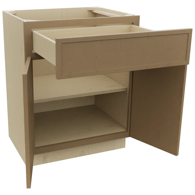 Fabuwood Luna Truffle VB27-34 Vanity Base Standard Cabinet, Open View