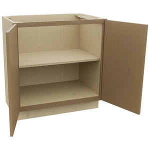 Fabuwood Luna Truffle VB33FD Vanity Base Standard Cabinet, Open View